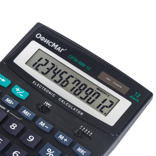 Калькулятор настольный Офисмаг OFM-888-12 12 разрядов 250224 фото 8
